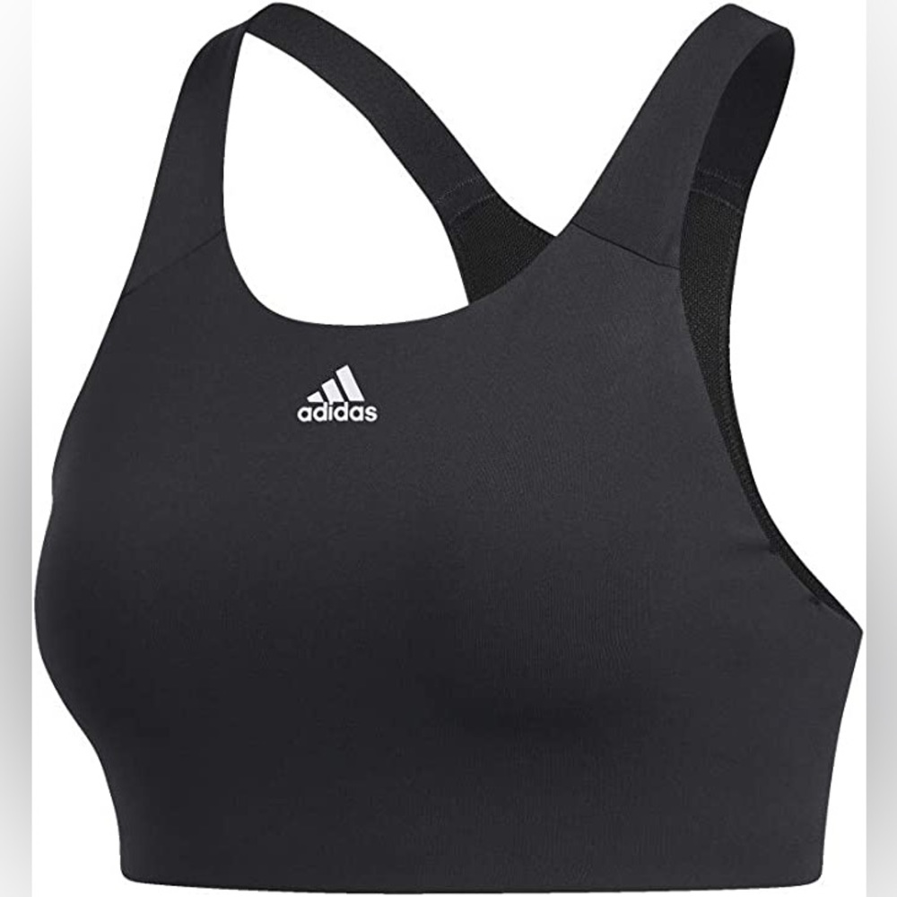 Adidas ultimate sports bra athletic gym yoga workout black small activewear new - Picture 10 of 10